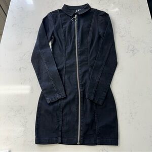 H&M Charcoal Zip-Up Dress
